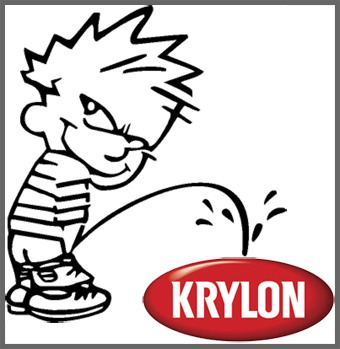 Calvin Pissing On Krylon