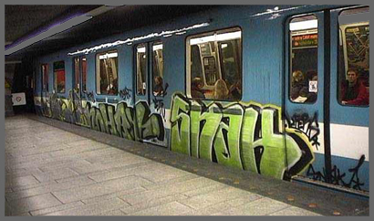 Montreal Graffiti Metro