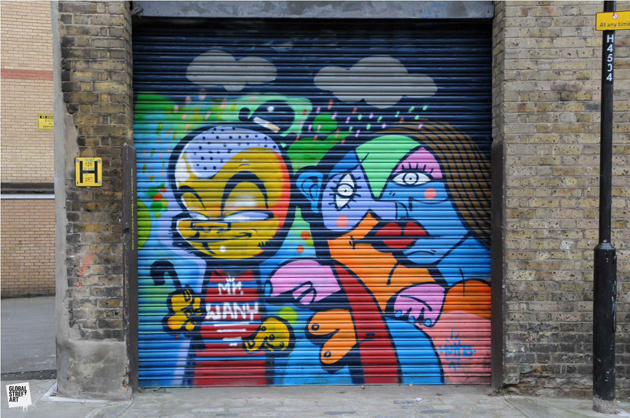 Hunto and Mr Wany graffiti Hunto and Mr Wany graffiti