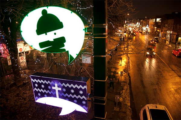 Jean Francois Poliquin lights montreal