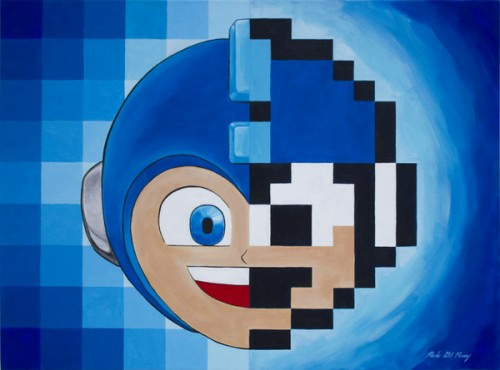 Mega Man pixel art