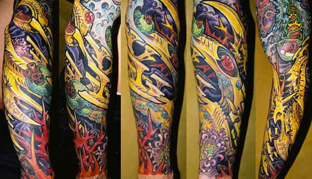 For this week's Tattoo Tuesday we've featured a biomechanical tattoo done