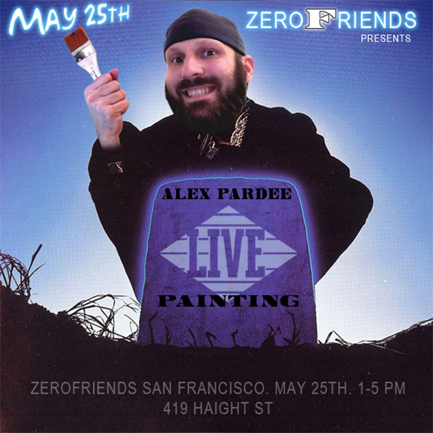 alex pardee painting in san francisco