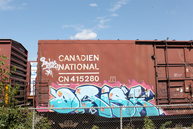 arisk graffiti boxcar