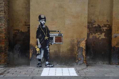 banksy graffiti art. Banksy Graffiti Dissed