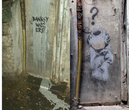 banksy graffiti. anksy art. Banksy Graffiti