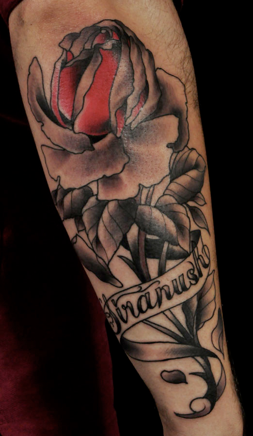 black and grey rose tattoo For this week's Tattoo Tuesday we've featured