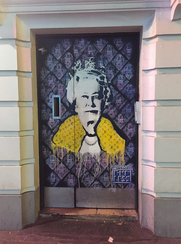 endless queen stencil graffiti london