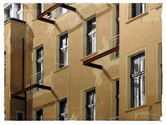 evol building windows cardboard