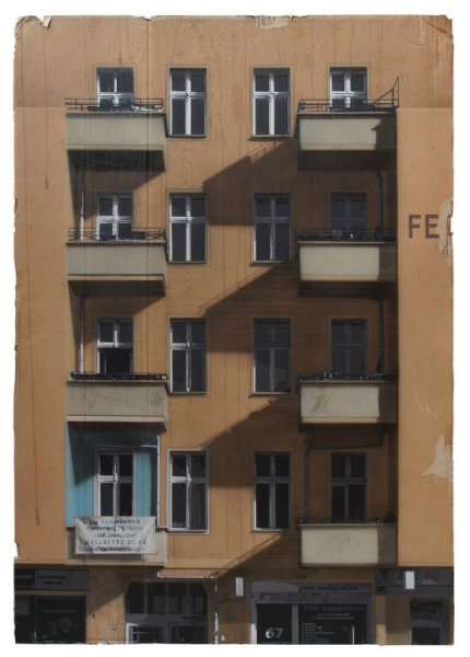 evol stencil work cardboard