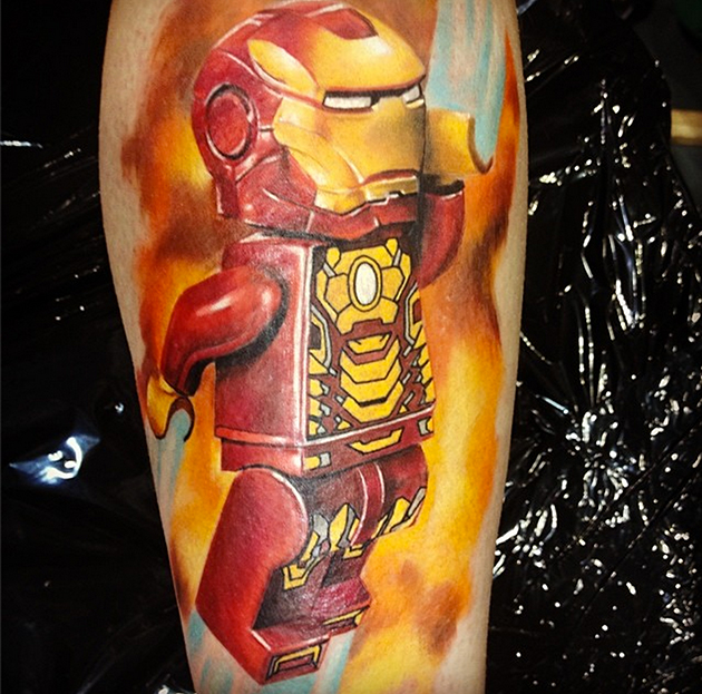 iron man lego tattoo