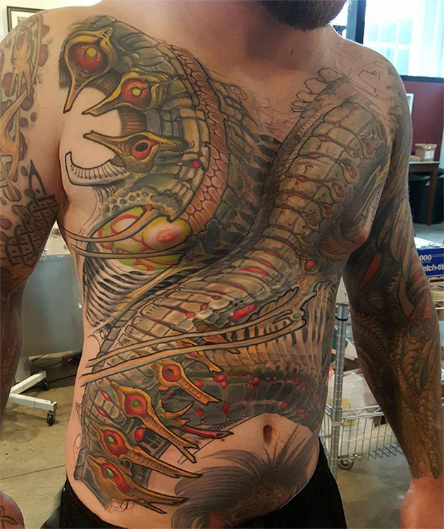 jeff croci large biomechanical tattoo