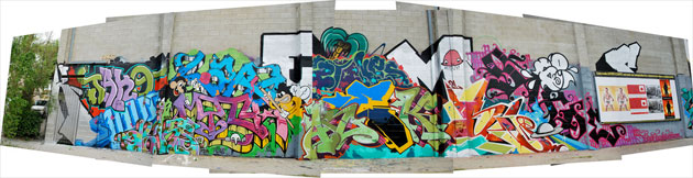 large graffiti wall la