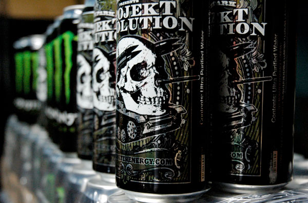 Monster energy drink has also decided to use the graphics for the tour water
