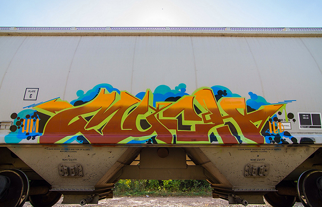 much bright graffiti