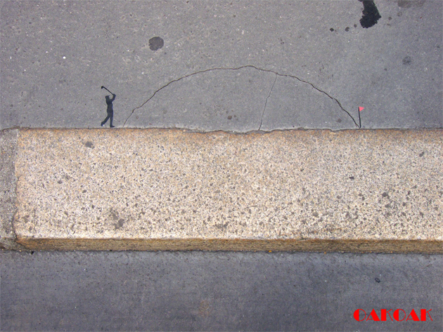 oakoak golf street art oakoak golf street art