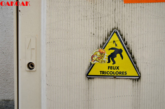 oakoak street fighter street art oakoak street fighter street art