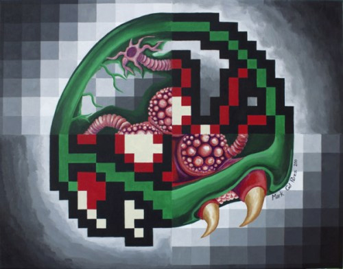 pixel art painting