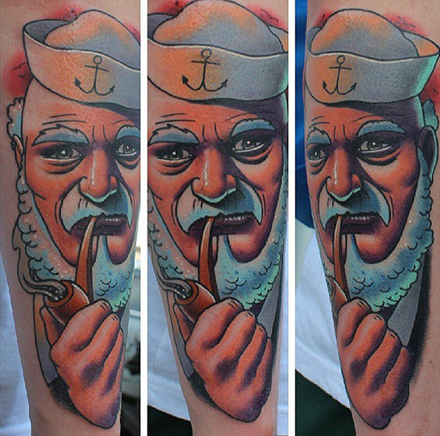 sailor tattoo by Bartek Kos
