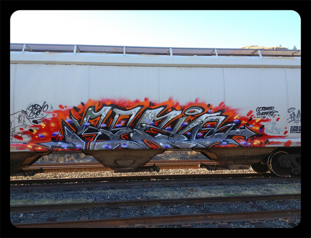 servo graffiti freight hopper