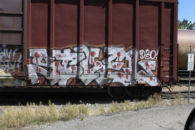 sivel boxcar graffiti