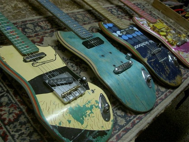 skateboard deck guitars