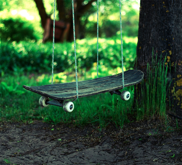 skateboard deck swing