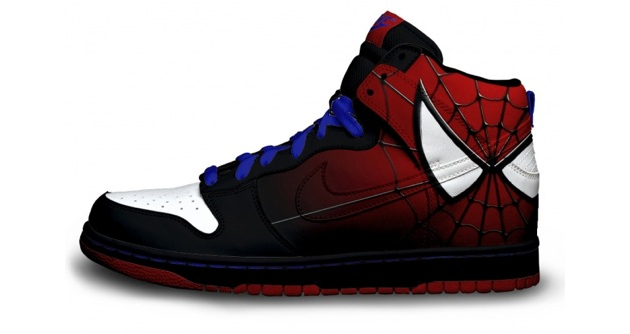 spiderman nike shoe design