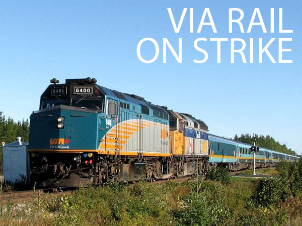 VIA Rail on Strike