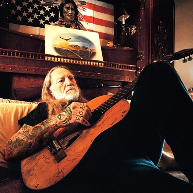 willie nelson with tattoos