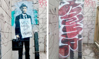 Manr Goes Over A Banksy In Toronto