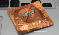 Corporate Logos & Slogans on Condom Wrappers
