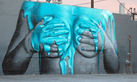 New “Graffiti Fetish Mural” by Insa for LA Freewalls Projects