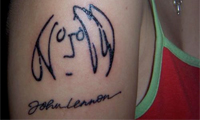 John Lennon Memorial Tattoos