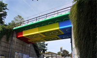 Lego Bridge by Street Artist Megx