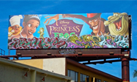 Pharoe & Grinch Graffiti on a New Billboard