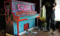 Rodrigo Pradel Painting a Piano